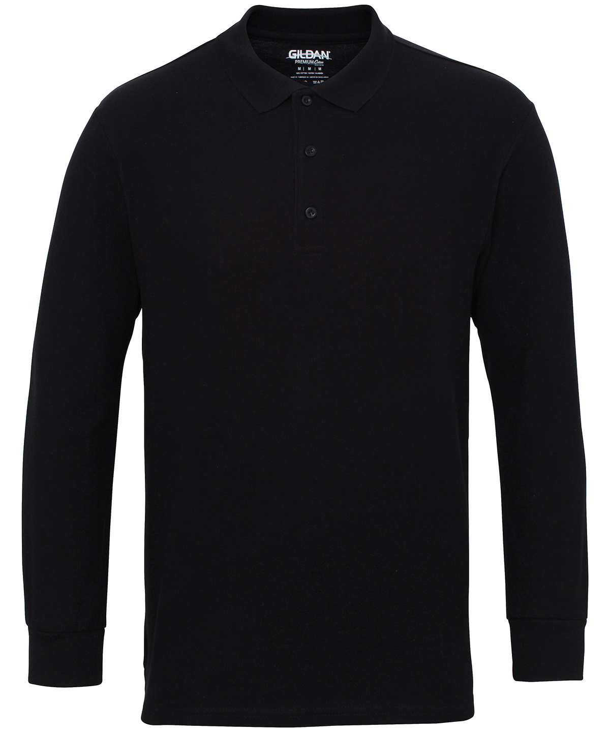 Gildan Premium Cotton Long Sleeve Double Pique Polo | Brand Monkey